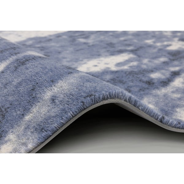 Modra volnena preproga 160x240 cm Albo – Agnella-image-2