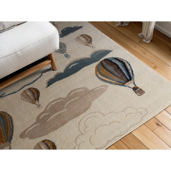 Kremno bela otroška preproga 120x170 cm Hot Air Balloon – Hanse Home-image-1