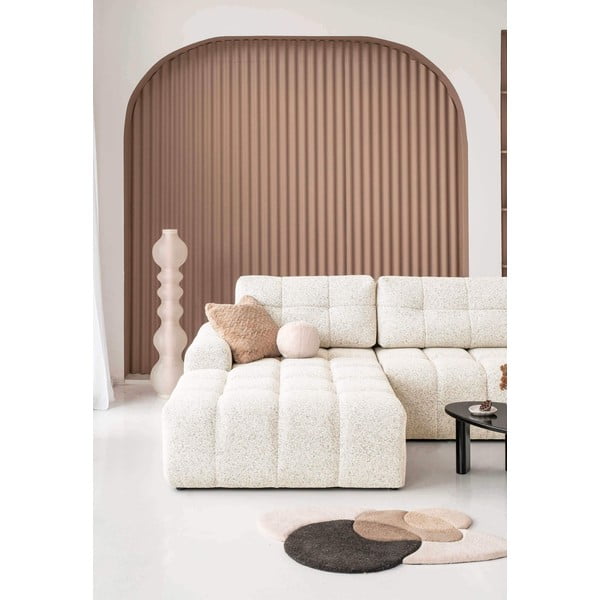 Kremno bela raztegljiva kotna sedežna garnitura s prostorom za shranjevanje (levi kot) Lulu – Miuform-image-4
