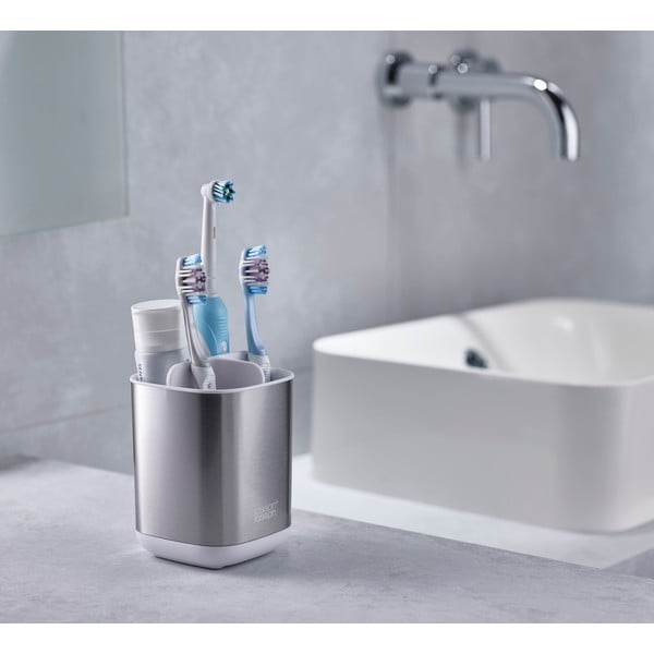 Lonček za zobne ščetke iz nerjavečega jekla Joseph Joseph EasyStore-image-1