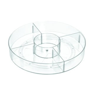 Okrogla prozorna škatla za shranjevanje iDesign The Home Edit, ⌀ 45,7 cm