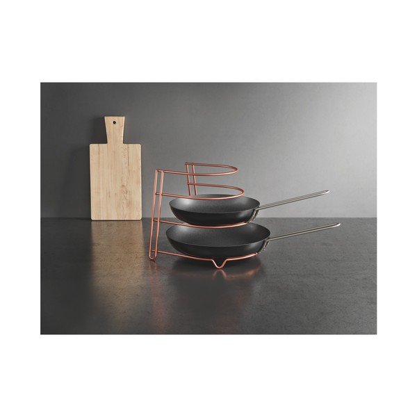 Stojalo za ponve bakrene barve Metaltex-image-3