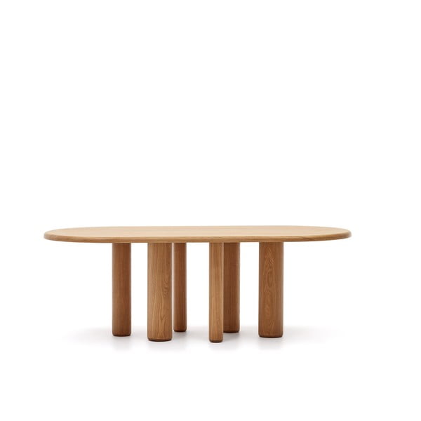 Jedilna miza v jesenovem dekorju 105x220 cm Mailen – Kave Home