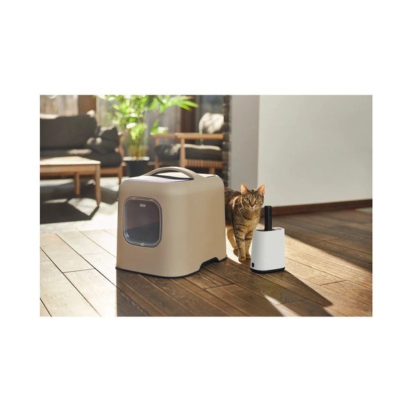 Bež komplet mačjega stranišča in lopatice Biala – Rotho-image-3