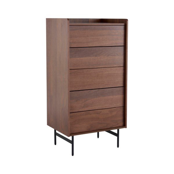 Komoda v orehovem dekorju v temni naravni barvi 60x118,5x45 cm Örgryte – Jotex