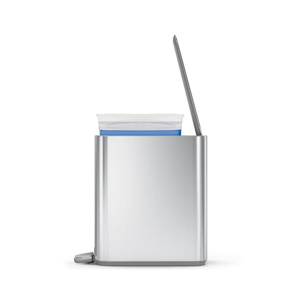 Jeklen koš za smeti s pedalom v mat srebrni barvi 5 l – simplehuman-image-3