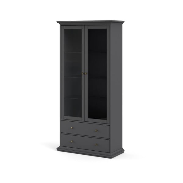 Siva vitrina 96x201 cm Paris – Tvilum-image-4