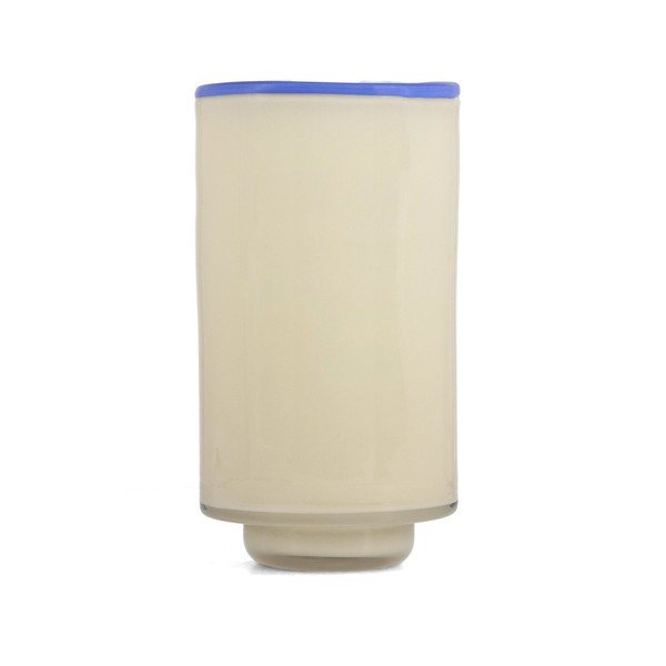 Kremno bela steklena vaza (višina 21,5 cm) Milo – ONA
