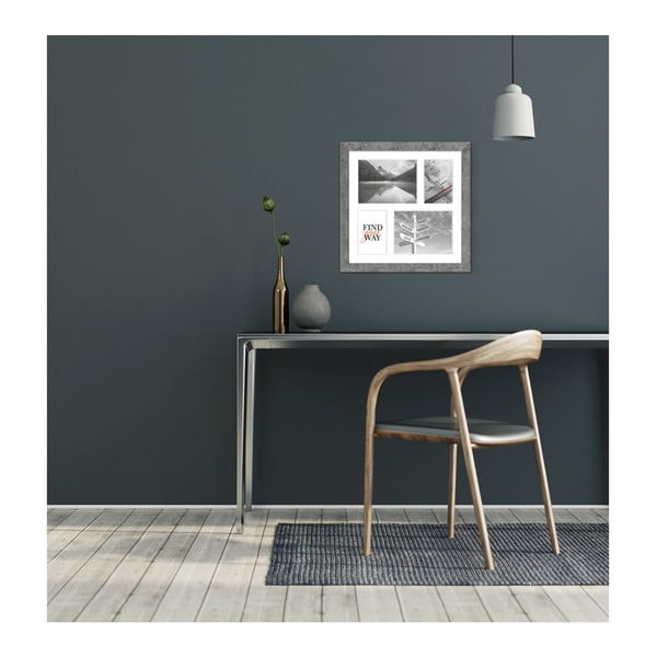 Siv okvir za 4 fotografije Styler Yellowstone, 39 x 39 cm-image-1