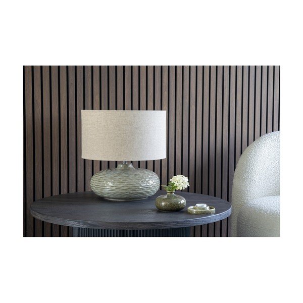 Temno rjava okrogla mizica v topolovem dekorju ø 80 cm Boavista – House Nordic-image-4