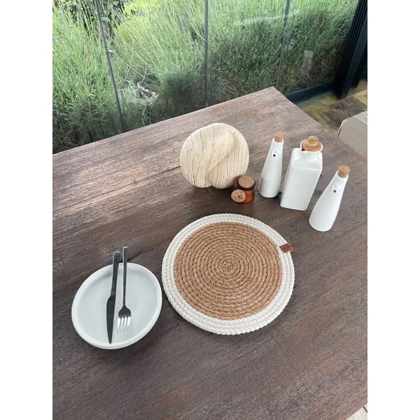 Pogrinjek iz jute ø 33 cm Wicker – Mila Home Luxury-image-2