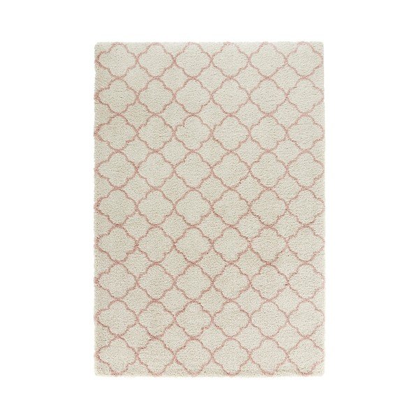 Krem in roza preproga Mint Rugs Grace Creme Rose, 200 x 290 cm