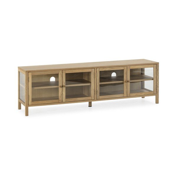 TV omarica v hrastovem dekorju v naravni barvi 160x50x40 cm Ceci – MOME-image-3