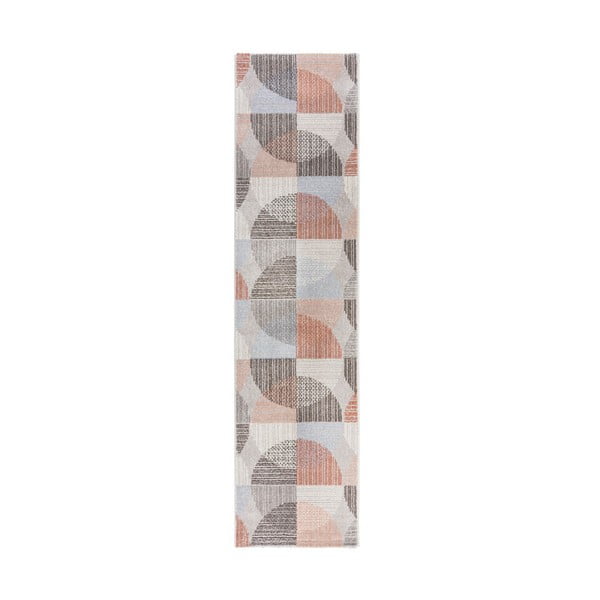 Siva in roza preproga Flair Rugs Centro, 60 x 230 cm