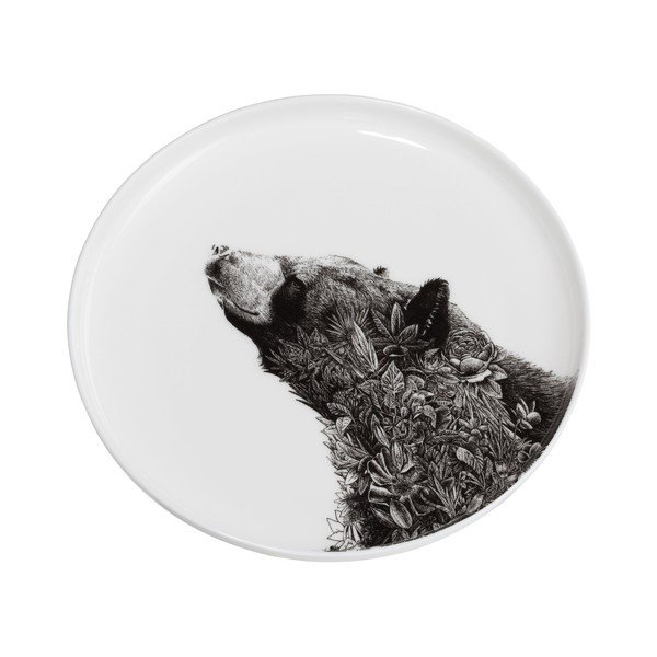 Maxwell & Williams Marini Ferlazzo Črni medved iz kostnega porcelana, ⌀ 20 cm