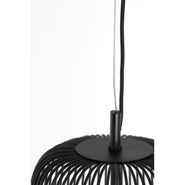 Črna stropna svetilka ø 27 cm Rilanu - Light & Living-image-3