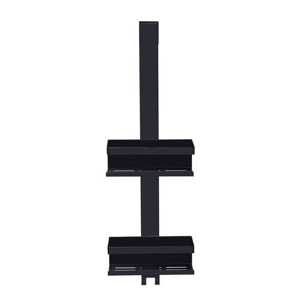 Črna viseča kopalniška polica iz nerjavečega jekla Bribano – Wenko-image-2