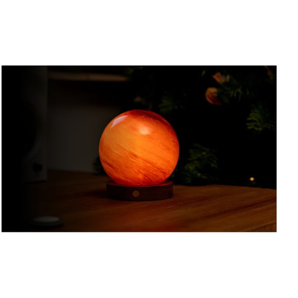 Temno rjava svetlobna dekoracija na USB ø 12 cm Sand Storm – Gingko-image-3