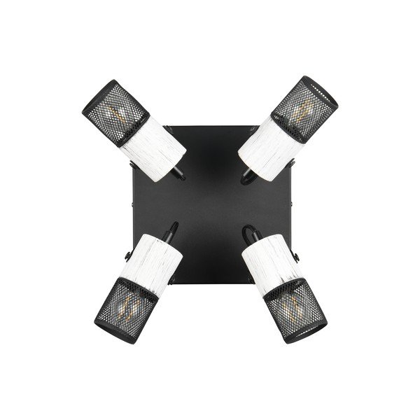 Črno/belo točkovno svetilo ø 9 cm Tosh – Trio-image-3