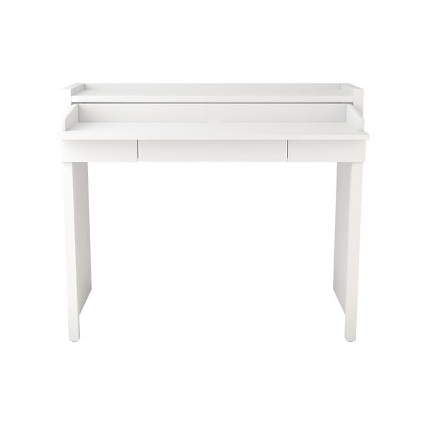 Delovna miza z belo ploščo 36x110 cm Mel - Woodman