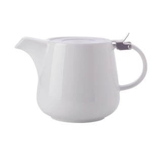Bel porcelanast čajnik s cedilom Maxwell & Williams Basic, 1,2 l