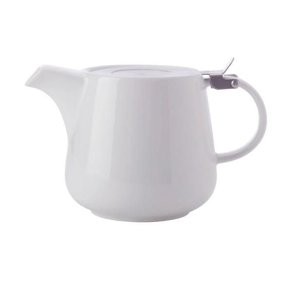 Bel porcelanast čajnik s cedilom Maxwell & Williams Basic, 1,2 l