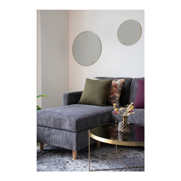 Stensko ogledalo z zlatim okvirjem House Nordic Jersey, ø 40 cm-image-3