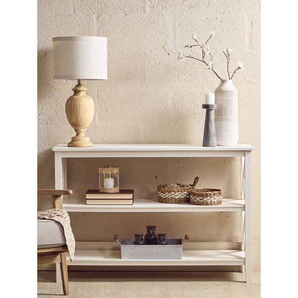 Bel regal iz masivnega bora 120x81x40 cm Heritage – Premier Housewares-image-1