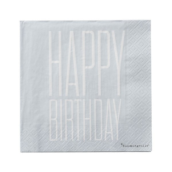 Komplet 20 papirnatih prtičkov Bloomingville Napkin-image-1