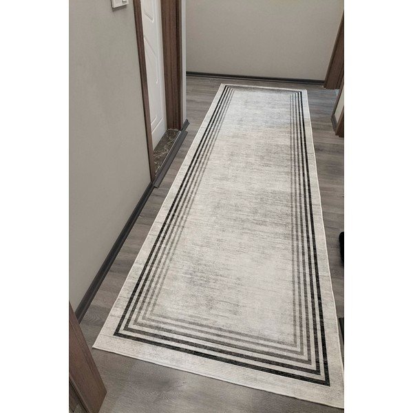 Kremno bel pralen tekač 80x300 cm Simpio – Vitaus-image-1
