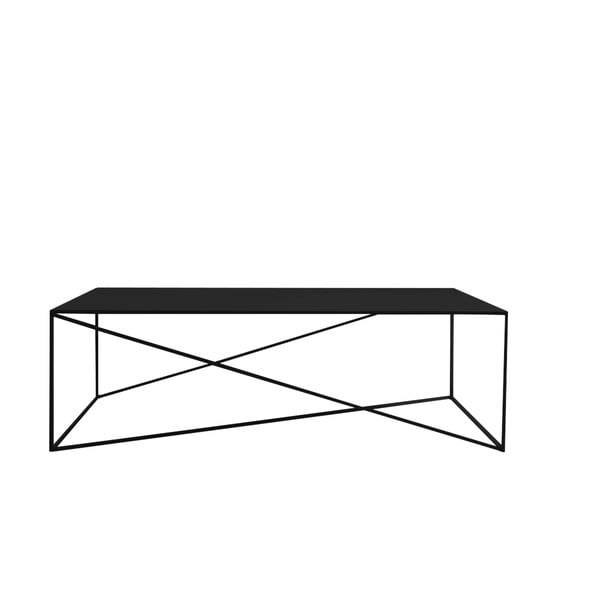 Črna kavna mizica Custom Form Memo, 140 x 80 cm