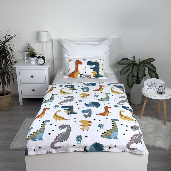 Bombažna otroška posteljnina za otroško posteljico 100x135 cm Dino World – Jerry Fabrics-image-2