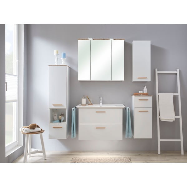 Bel keramični umivalnik brez pipe 80x47 cm Set 931 - Pelipal-image-1