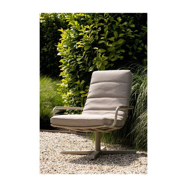 Svetlo siv kovinski vrtni fotelj Coosa – Exotan-image-1