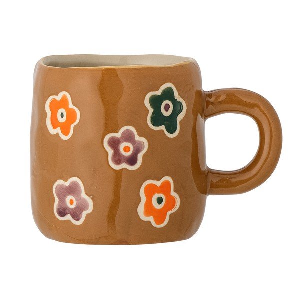 Rjava otroška skodelica iz kamenine 130 ml Addy – Bloomingville Mini