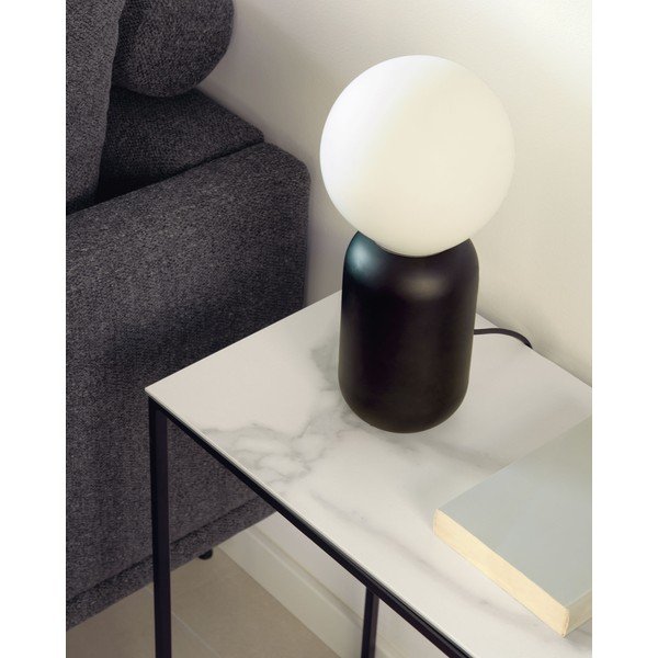 Stranska mizica s keramično ploščo 30x45 cm Rewena – Kave Home-image-2