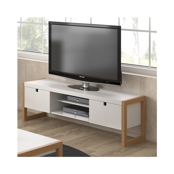 Bela TV mizica Marckeric Square, 140 x 45 cm-image-3