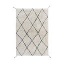 Kremno bela pralna ročno tkana bombažna preproga 70x100 cm Mini Bereber – Lorena Canals