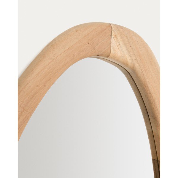 Stensko ogledalo z lesenim okvirjem 60x107 cm Selem – Kave Home-image-2