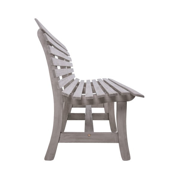 Siva vrtna klop iz masivnega lesa Mandalay – Garden Pleasure-image-3