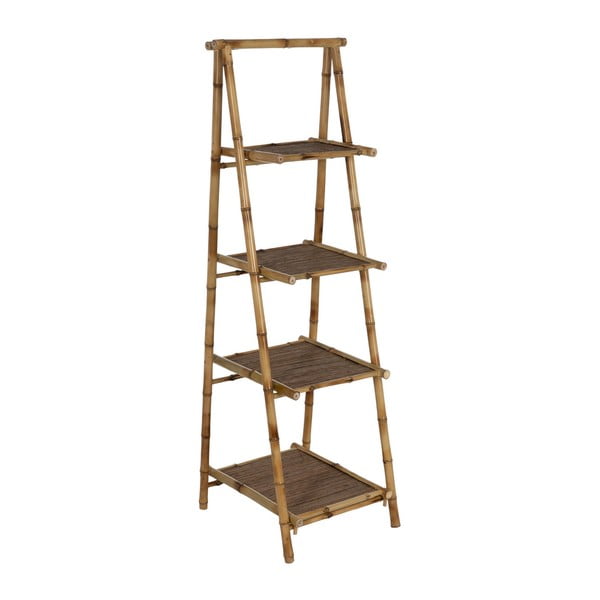 Bambusov regal v naravni barvi 48x152x50 cm Manali – Ixia