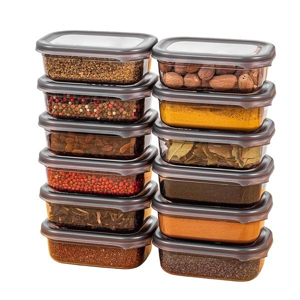 Posode za shranjevanje v kompletu 12 ks živil Fresco – Hermia