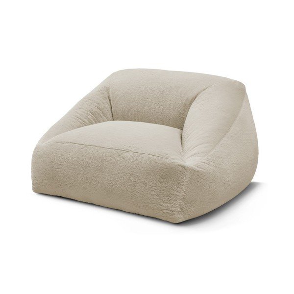 Bež vreča za sedenje iz umetnega krzna Lilibet – Bobochic Paris