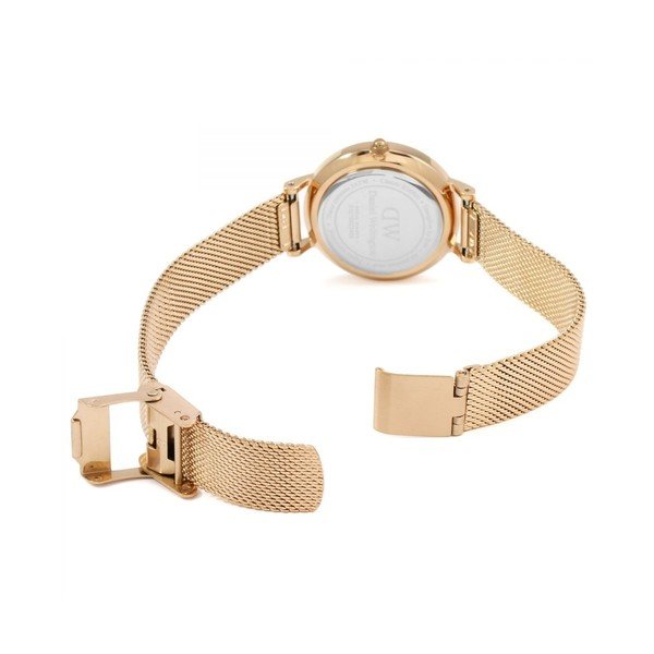 Ženska ura v rožnato zlati barvi z belo številčnico Daniel Wellington Petite Mel, ⌀ 28 mm-image-4