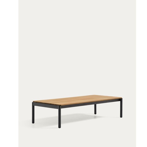 Vrtna klubska mizica iz masivnega tika 63x149 cm Sorells – Kave Home-image-3