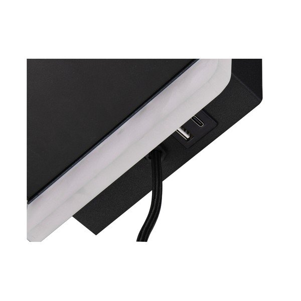 Mat črna LED zatemnitvena stenska svetilka Fairfield – Trio-image-3