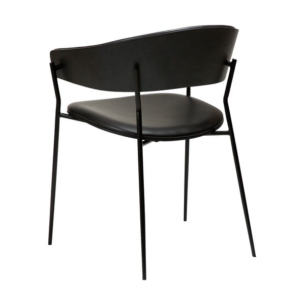 Mat črn jedilni stol z nasloni za roke Crib – DAN-FORM Denmark-image-4