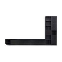 Črn TV komplet iz masivnega bora 358x210 cm Finca – WOOOD