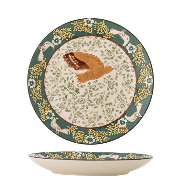 Zelen desertni krožnik iz kamenine ø 16 cm Hezha – Bloomingville-image-3