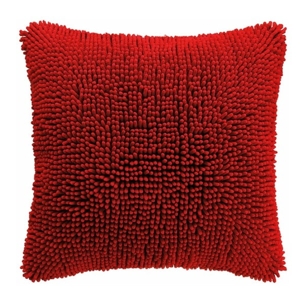 Rdeča prevleka za vzglavnik Tiseco Home Studio Shaggy, 45 x 45 cm